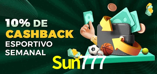 10% de bônus de cashback na Sun777