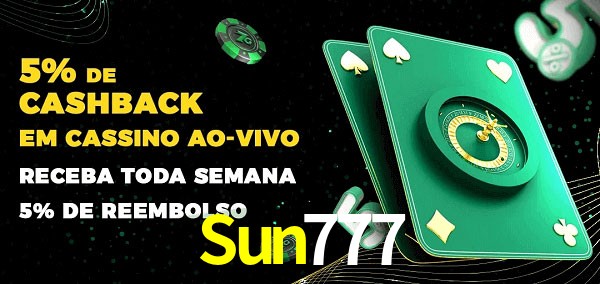 Promoções do cassino ao Vivo Sun777